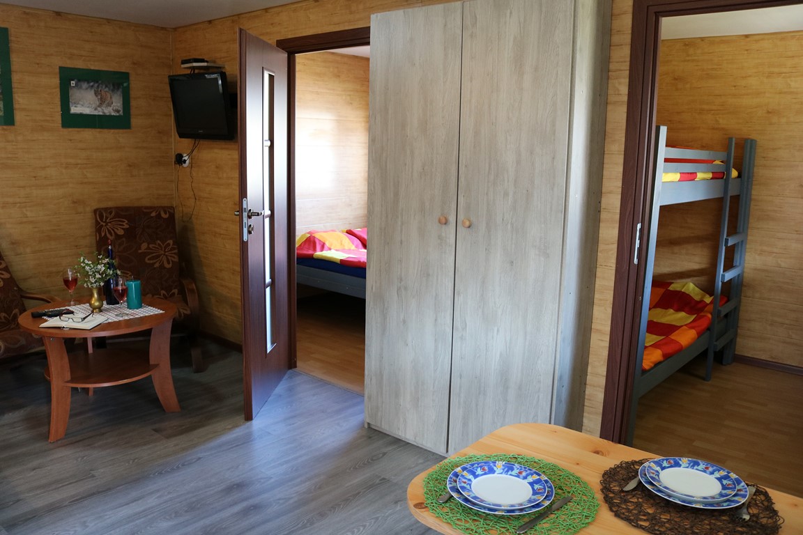 Wnętrze domku Diana