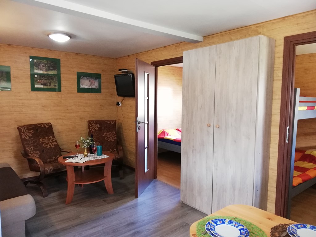 Wnętrze domku Diana