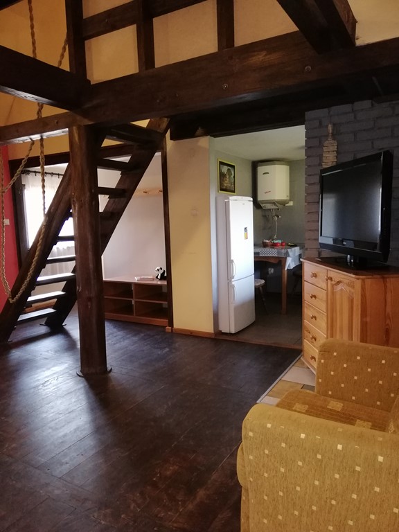 Wnętrze domku Drewniak